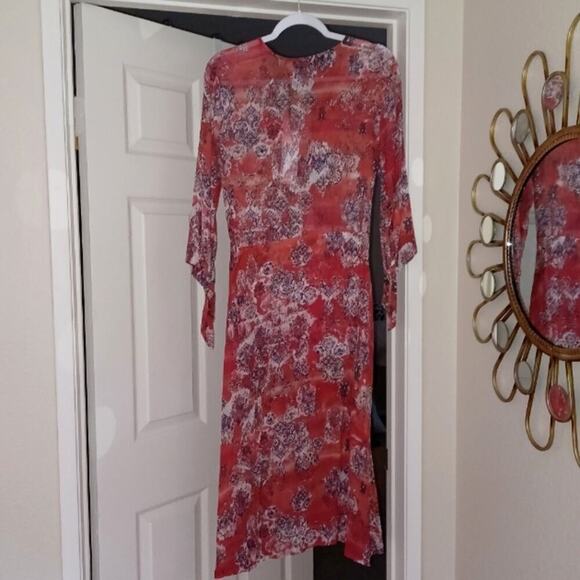 IRO Paris GRAMY Dress Printed Midi Dress M NWT Boho - Picture 3 of 11